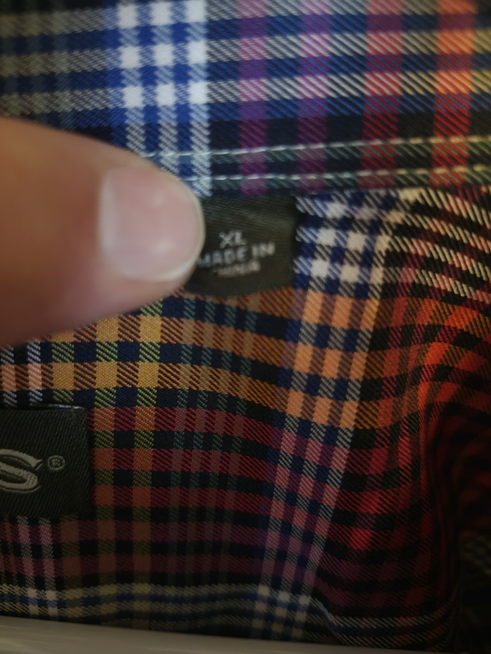 Orvis Men's Multicolor Plaid Button-Up 100% Cotton Long Sleeve Shirt Size XL - Picture 6 of 9